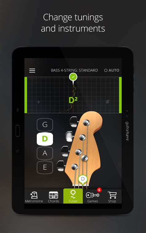 The app comes with a guitar tools pack, which includes a tuner, metronome, and chord library. Amazon.com: Guitar Tuner - Guitar Tuna - The Ultimate Free ...