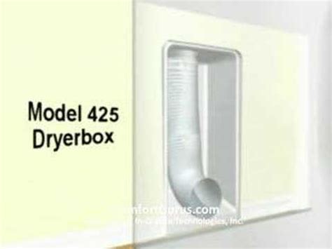 The box also completely protects. The Dryerbox - Recessed Dryer Vent Box - YouTube