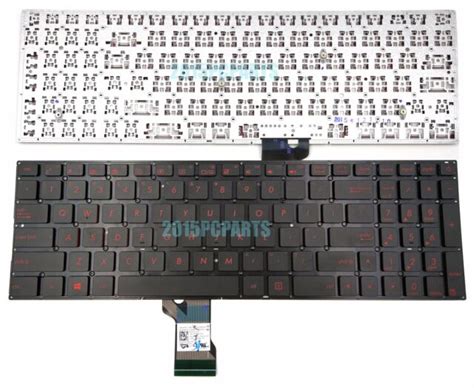 New Black Asus Rog G501j G501jw G501v G501vw Keyboard Us Non Backlit