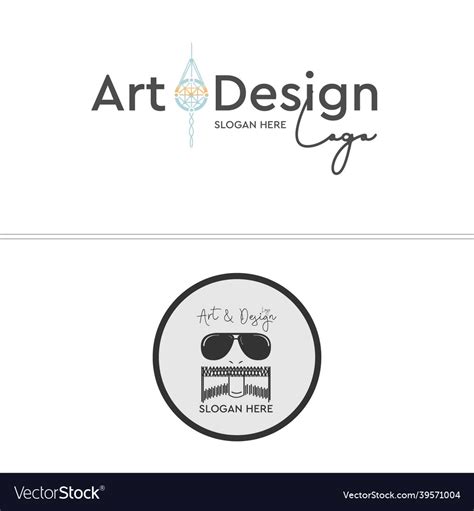 Art Design Handicrafts Logo Design Royalty Free Vector Image