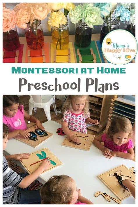 Montessori at Home Preschool Plans - Free Unit Study Printable