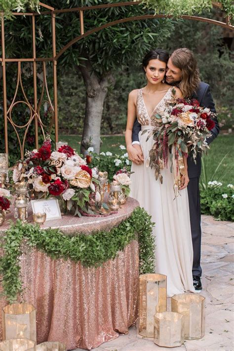 Marsala roses and blush peonies. d7769fd4c55f09159b132efe67200050-rose-gold-and-burgundy ...