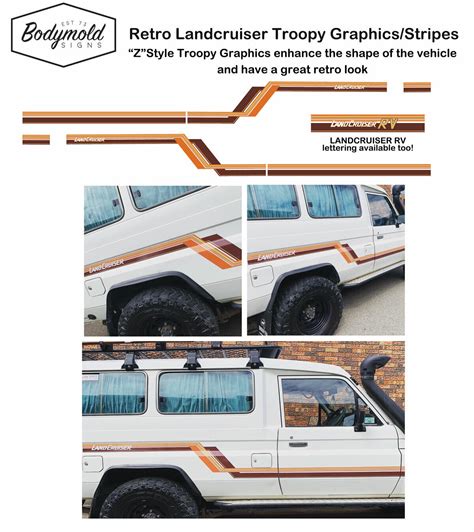Toyota Landcruiser Troopy Stripes Graphics Z Style Ebay