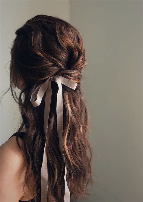 hairstyles with ribbons half up half down hairstyles cool bridal hairstyles textured updo