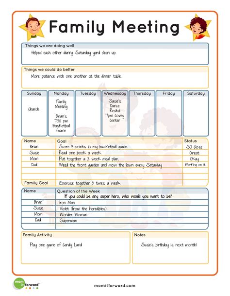 Has been added to your cart. Family Meeting Printable - Mom it ForwardMom it Forward