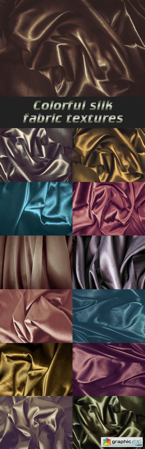 Colorful Silk Fabric Textures Free Download Vector Stock Image