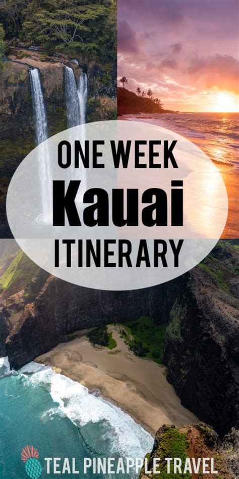 A One Week Kauai Itinerary For Adventure Lovers Kauai Is The Perfect