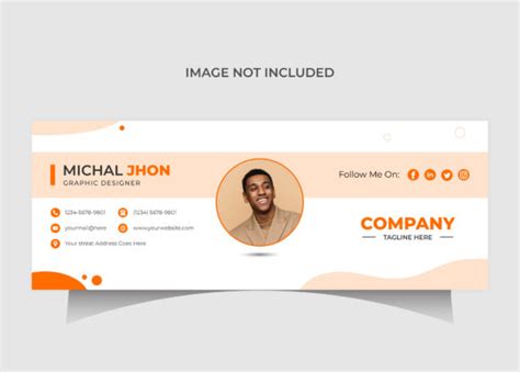 Modern Email Signature Template Graphic By Reduwanhussain25 · Creative