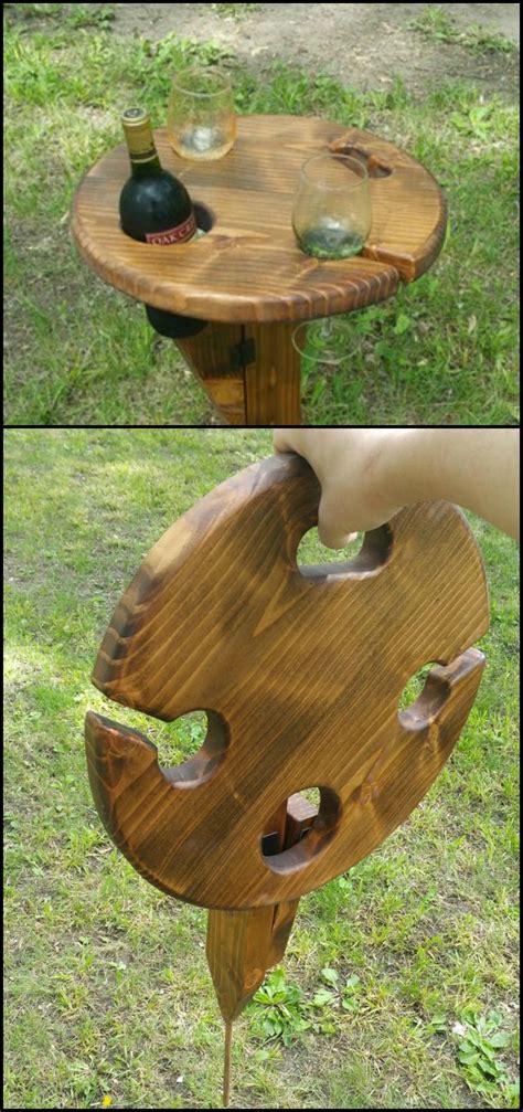Build a portable wine table for picnics – DIY projects for everyone