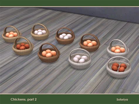 The Sims Resource Chickens Part 2 Basket With Eggs