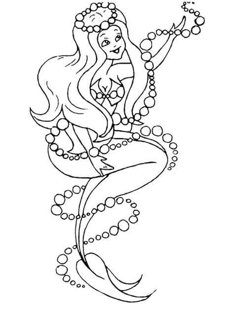 Printable Mermaid Coloring Play Free Coloring Game Online