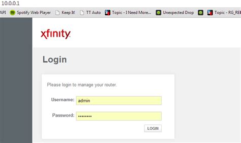 To locate the default username and password for the router, look in its manual. Xfinity Router Login: How To Login Into Comcast Modem ...