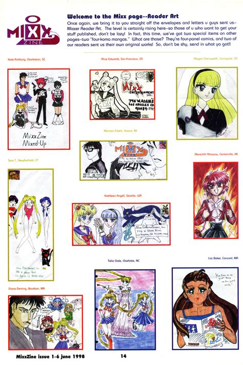 Mixx Zine Anime Fan Art Reader Anime Nostalgia Bomb