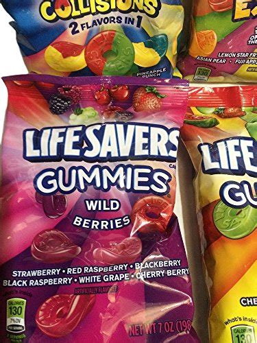Lifesavers Gummies Collisions Wild Berries Original And Exotics 7oz 4