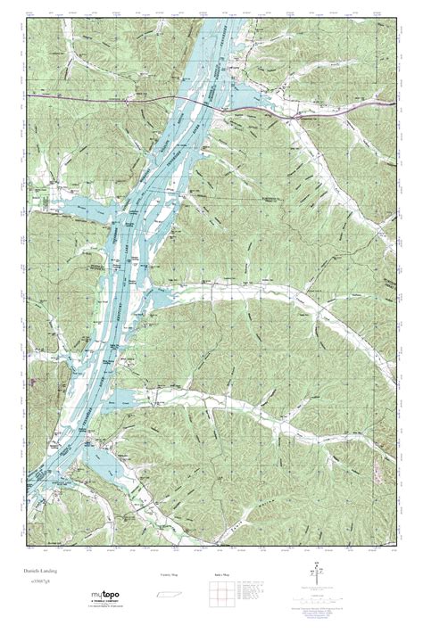 Mytopo Daniels Landing Tennessee Usgs Quad Topo Map