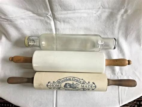 Vintageantique Roll Rite Fillable Glass Rolling Pin Good Housekeeping