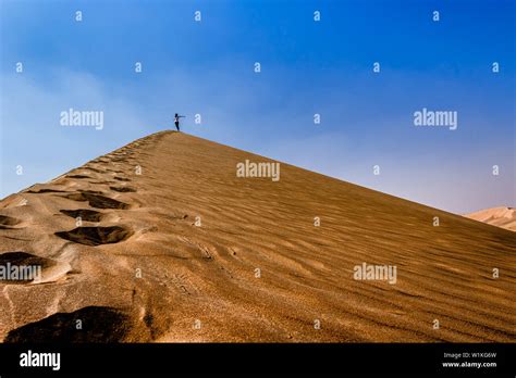 Dry Desert Sky Sand Wasteland Stock Photo Alamy