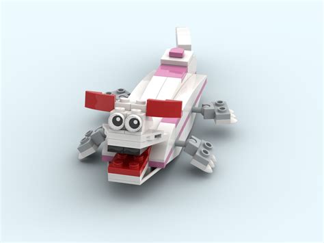 Lego Moc Derpy Axolotl By Mrmrmartin Rebrickable Build With Lego