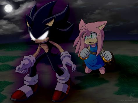 Comm Dark Sonic And Amy By Myly14 On Deviantart Sonic Y Amy