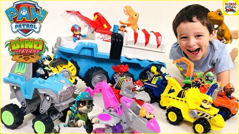 Paw Patrol Dino Rescue Toys With Dino Patroller Deluxe Vehicles And Rex