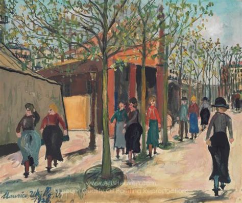 Utrillo Maurice La Rue Painting Reproductions Save 50 75 Free