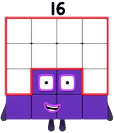 Sixteen From Numberblocks By Alexiscurry On Deviantart Deviantart