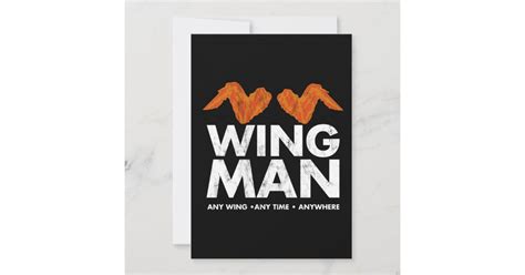 Wingman Chicken Wings Lover Fried Chicken Invitation Zazzle