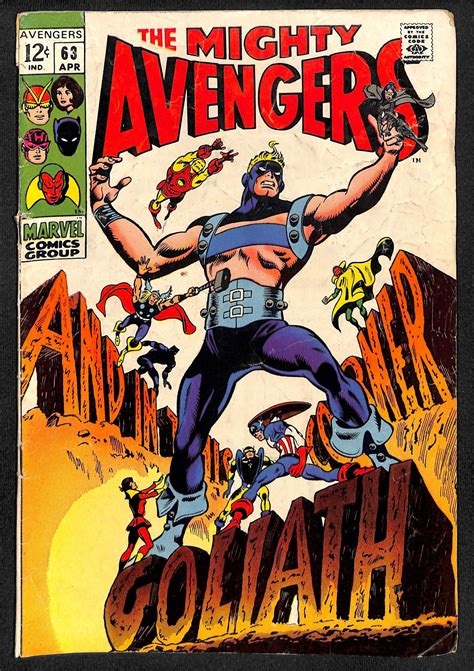 The Avengers 63 1969 Comic Books Silver Age Marvel Hipcomic