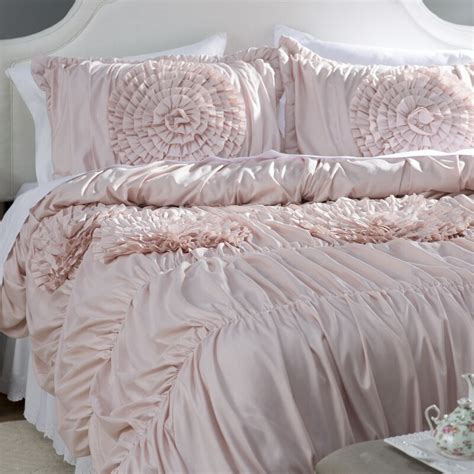 Lark Manor Lazerte 3 Piece Pink Blush Comforter Set And Reviews Wayfair