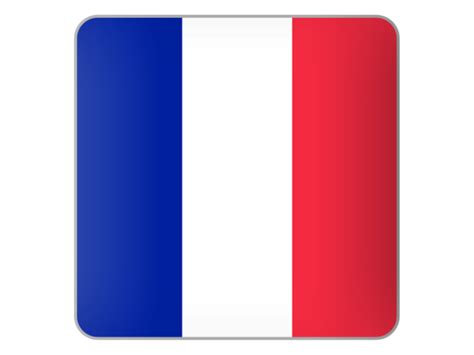 Square icon. Illustration of flag of France