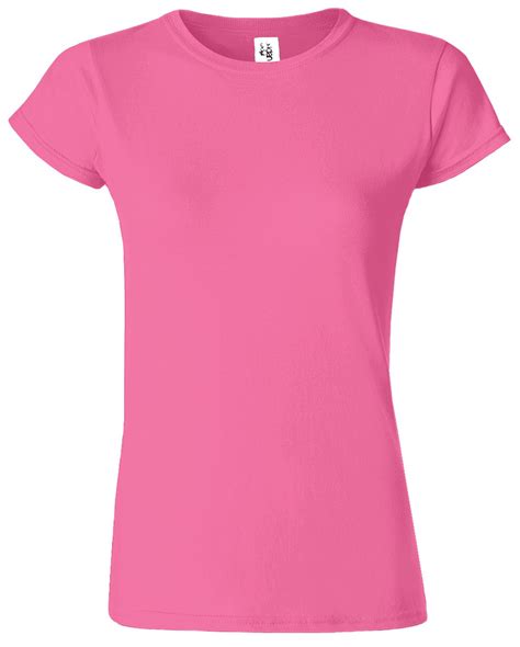 gildan ladies plain t shirts womens coloured cotton fitted womens tee shirt ebay