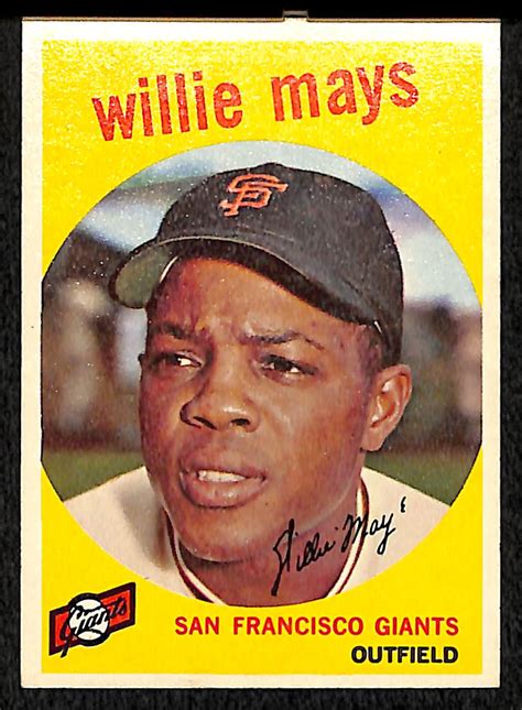 Lot Detail 1959 Topps 50 Willie Mays Card