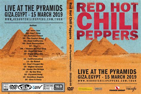 Red Hot Chili Peppers Live Giza Pyramid Egypt 2019 Dvd Rare Rock Dvds