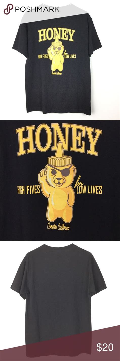 Zumiez Honey Co Brand Black And Gold Graphic Tee M Graphic Tees