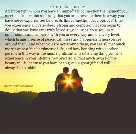 Your Soulmate A Person With Whom You Have An Immediate Connection The