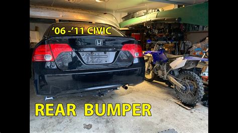 Rear Bumper Removal Honda Civic 8th Gen Youtube