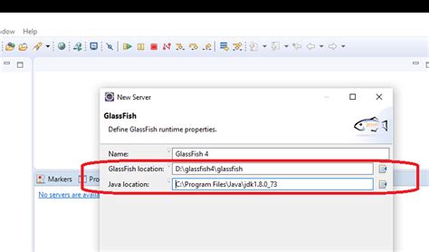 Java How To Configure Glassfish Server In Eclipse Manually Stack Overflow