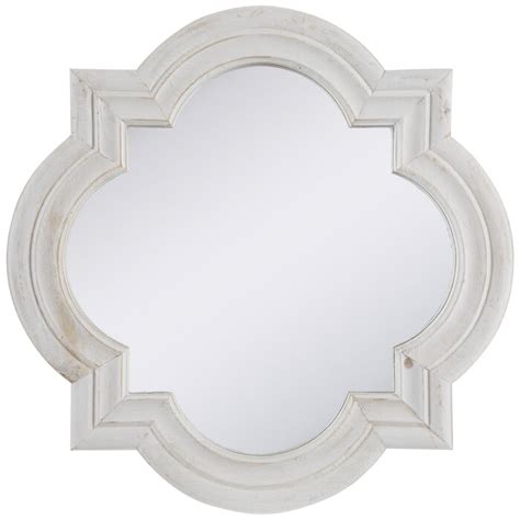 Whitewash Quatrefoil Wood Wall Mirror Hobby Lobby 2083467