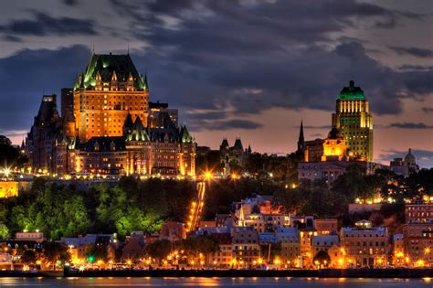 Panoramio Photo Of Quebec City After Sunset