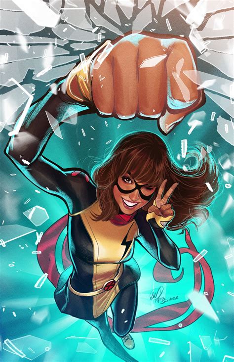 Ms Marvel And Kamala Khan Marvel And 1 More Drawn By Lukas Werneck