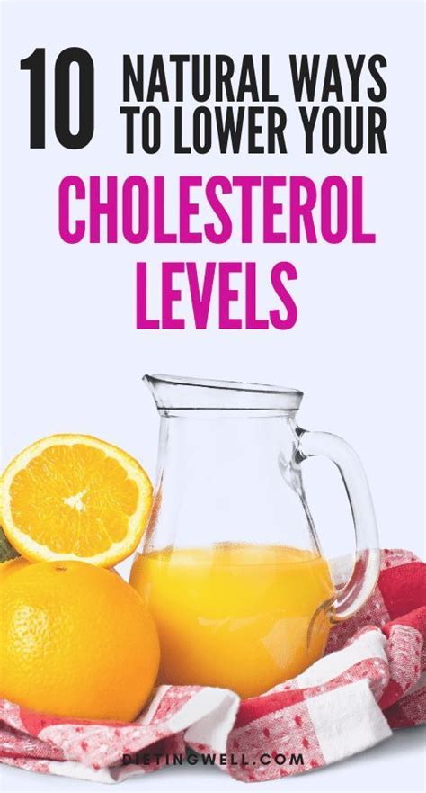 14 Natural Ways To Lower Your Cholesterol Low Cholesterol Diet Plan