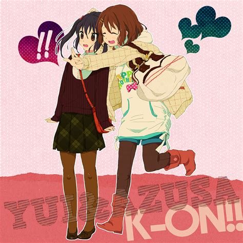 Tsuna Pixiv220877 Hirasawa Yui Nakano Azusa K On Brown Legwear Red Legwear 2girls