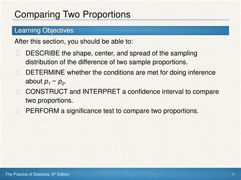 Ppt Comparing Two Proportions Powerpoint Presentation Free Download