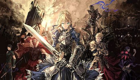 Fate Servants Lancelot Fate Zero Anime Summoning Fate Stay Night