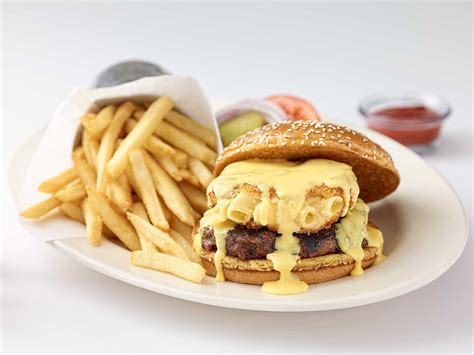 The macaroni & cheese factory is a result of a 40 year old family recipe using the finest ingredients, highest. Macaroni and Cheese Burger | The Cheesecake Factory