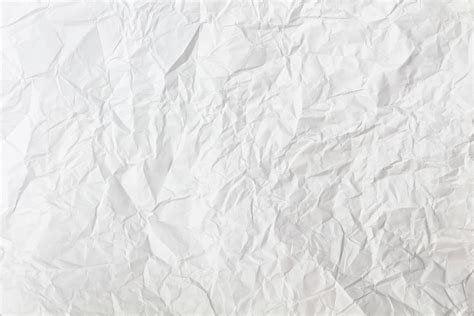 Abstract White Creased Paper Texture Background White Crumpled Papers