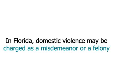 Florida Domestic Violence Laws