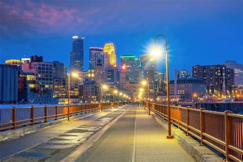 Premium Photo Minneapolis Downtown City Skyline Cityscape Of