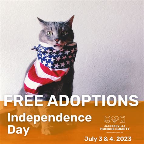 Free Adoptions Independence Day Jacksonville Humane Society