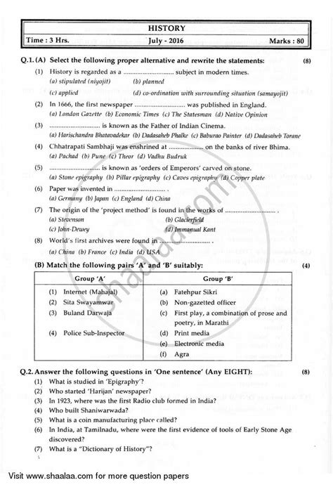 Maharashtra State Board Hsc Previous Year Question Papers 2020 2021